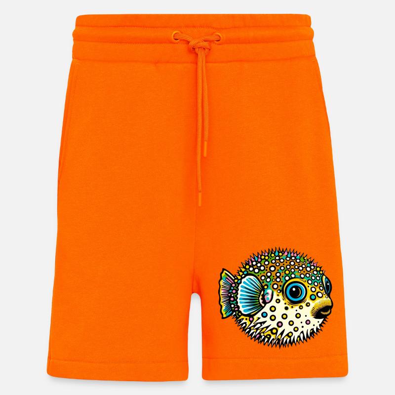 Kugelfisch - Shorts - made by SPREAD - SUNSET ORANGE