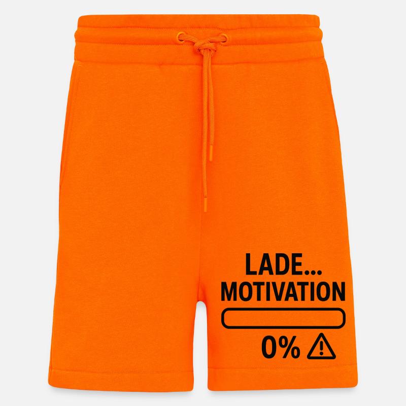 Barre de motivation à zéro - Short bio décontracté fabriqué en UE - SUNSET ORANGE