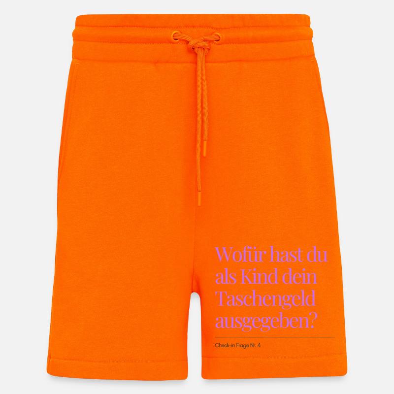 Check-in question no. 4 - Shorts - made by SPREAD - SUNSET ORANGE