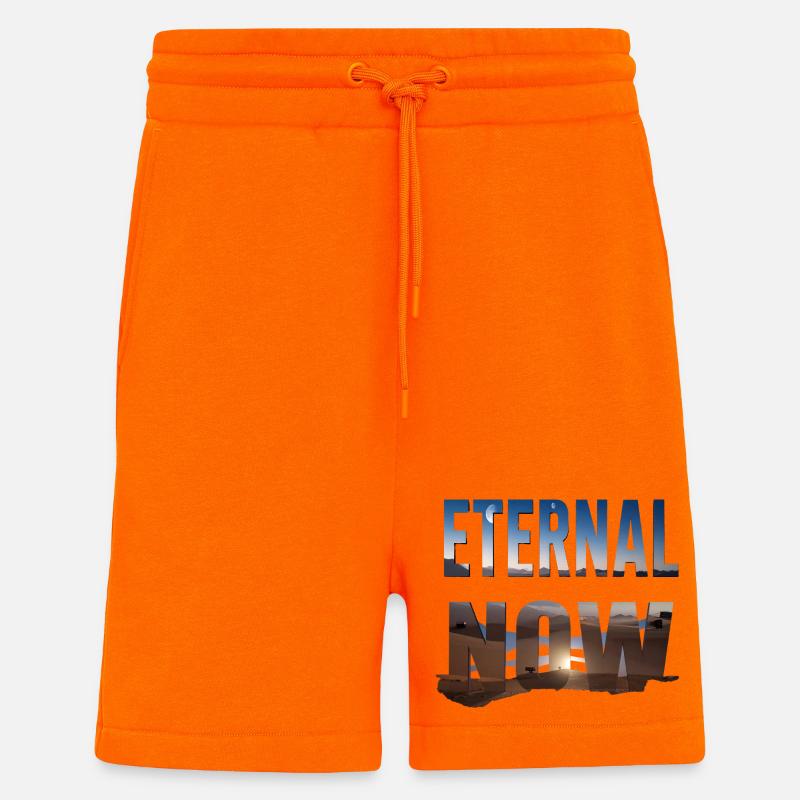 Éternel maintenant - Short bio décontracté fabriqué en UE - SUNSET ORANGE