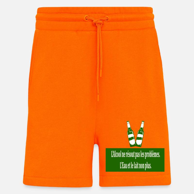 Cool doesn't solve problems - Shorts - made by SPREAD - SUNSET ORANGE