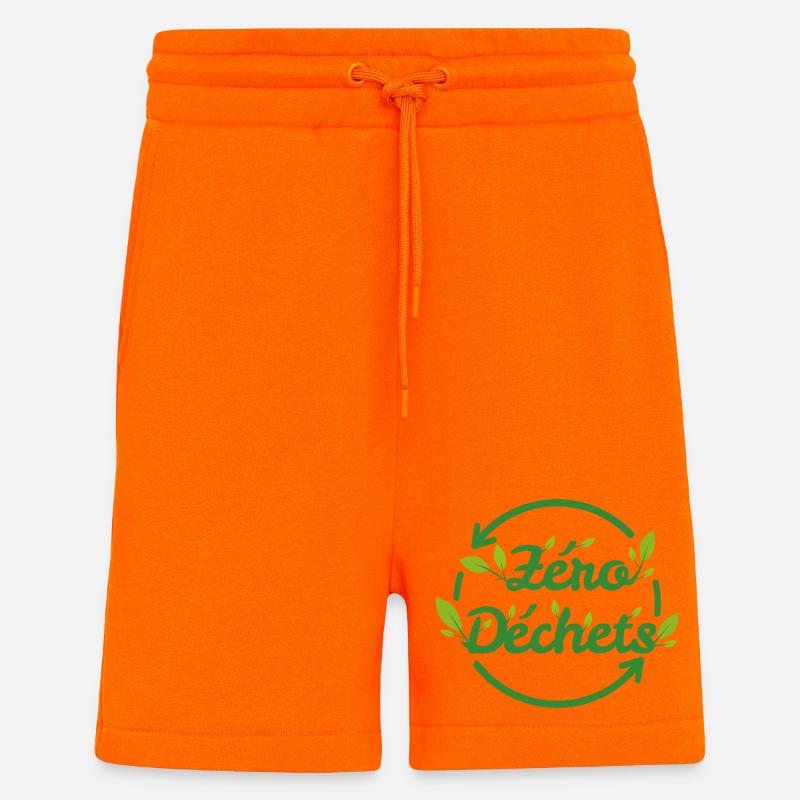 Zero Waste Plants - Shorts - made by SPREAD - SUNSET ORANGE