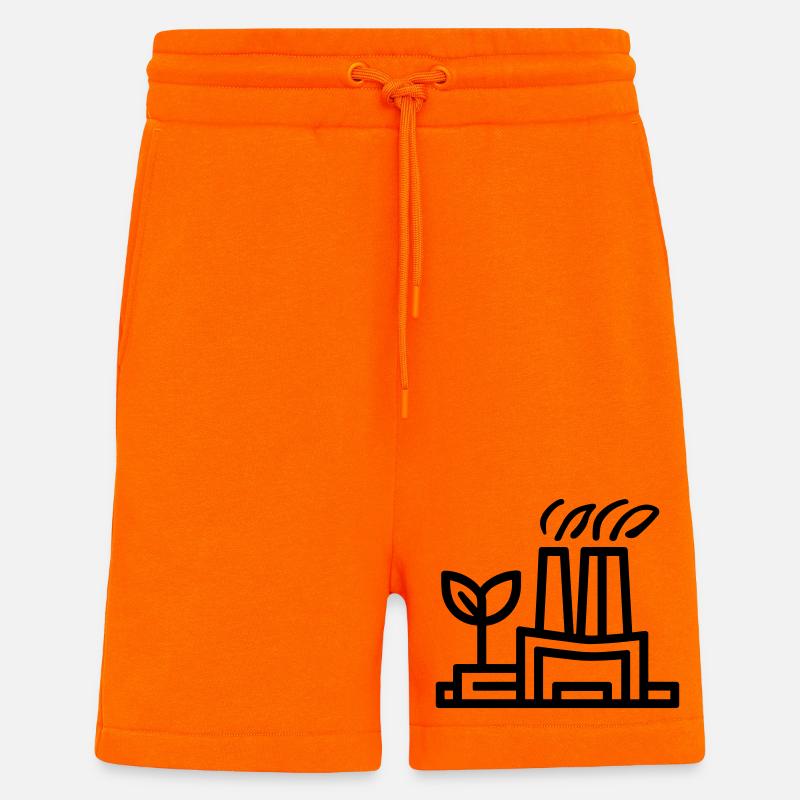 Umweltfreundliche Fabrik - Shorts - made by SPREAD - SUNSET ORANGE