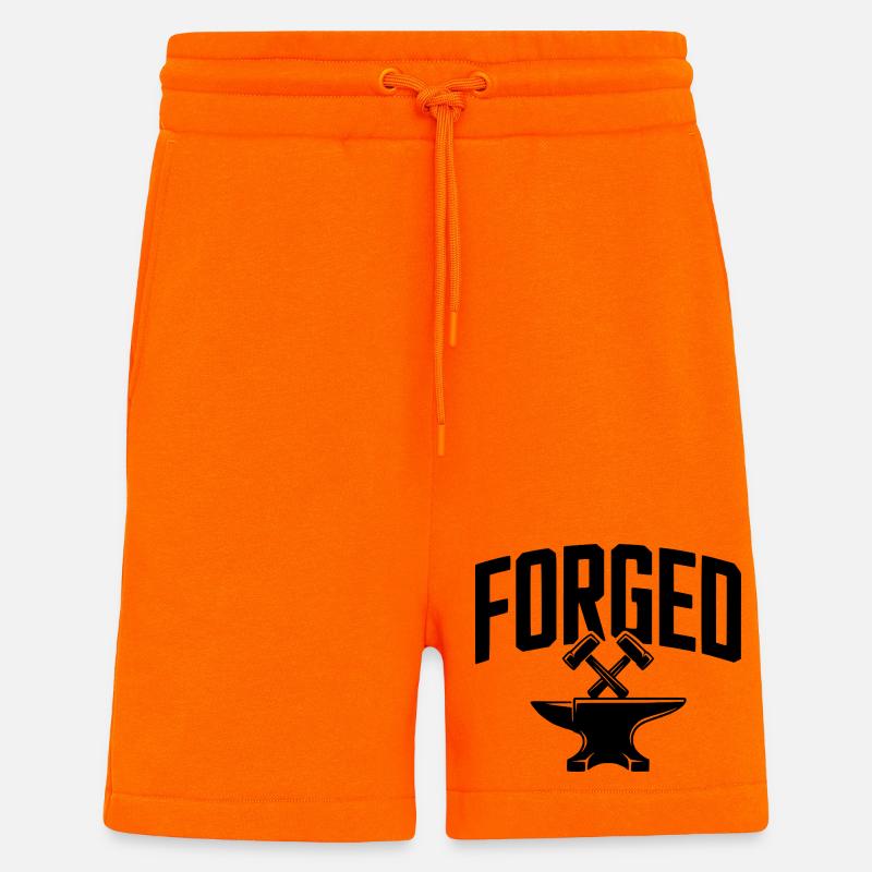 Forgé - Short bio décontracté fabriqué en UE - SUNSET ORANGE