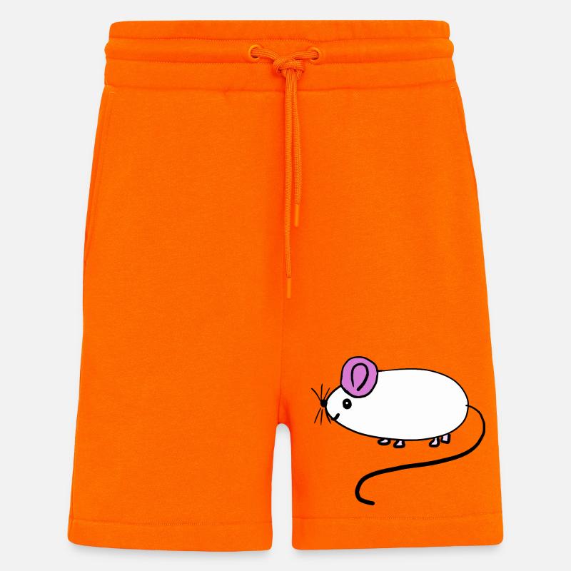 Bébé des rats rats rats rongeurs - Short bio décontracté fabriqué en UE - SUNSET ORANGE