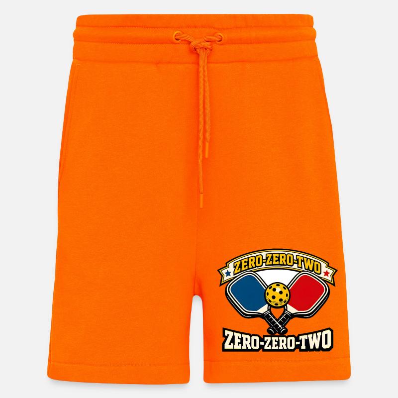 Zero-Zero-Two Paddelball Emblem - Shorts - made by SPREAD - SUNSET ORANGE