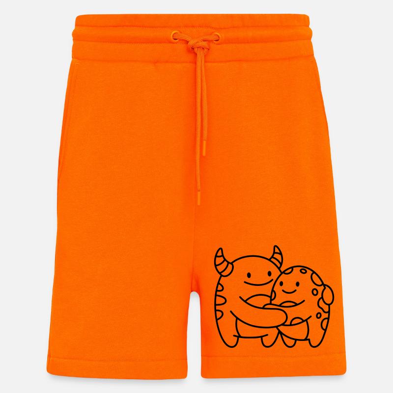 Monsters - Shorts - made by SPREAD - SUNSET ORANGE