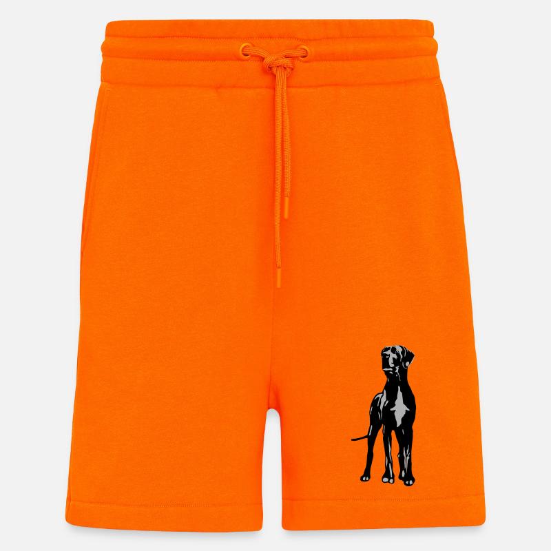 Dogge Dino 2 farb - Shorts - made by SPREAD - SUNSET ORANGE