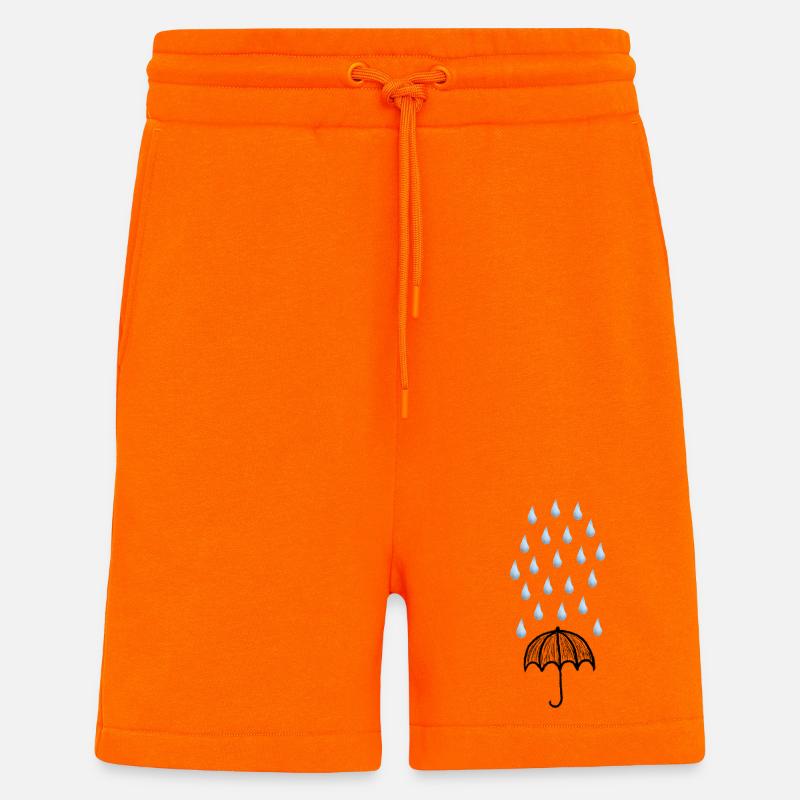 umbrella - Shorts - made by SPREAD - SUNSET ORANGE