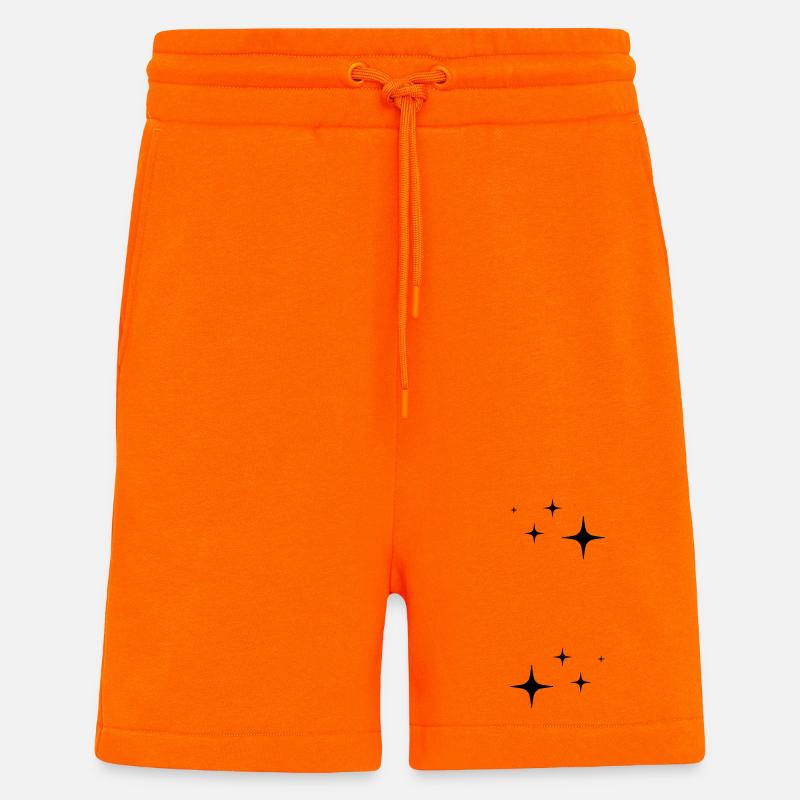 Funkeln Glitzer Sterne - Shorts - made by SPREAD - SUNSET ORANGE