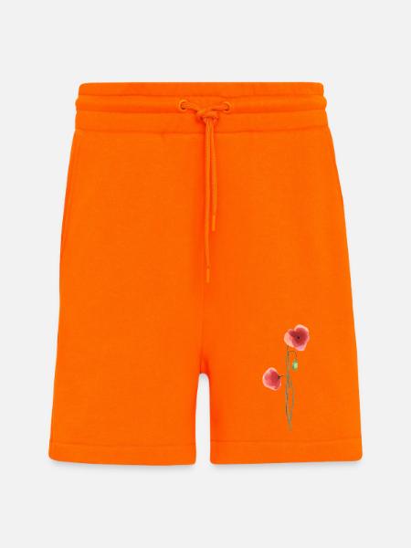 Blume: roter Mohn - Shorts - made by SPREAD - SUNSET ORANGE