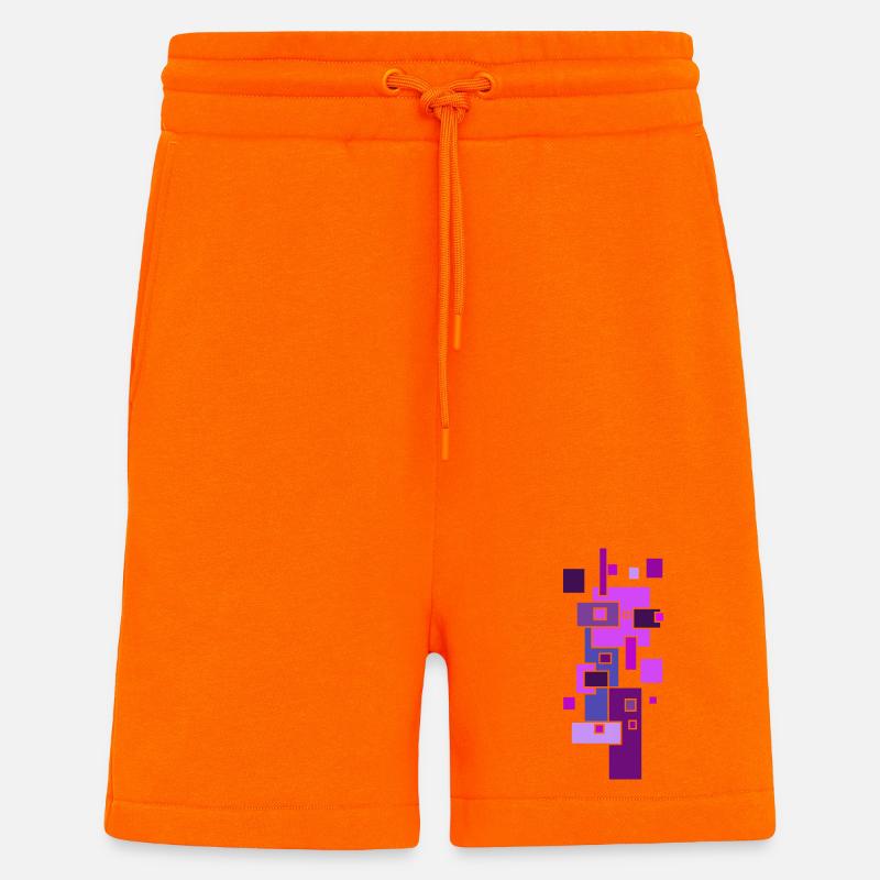 Blocs de construction Architecture Modèle - Short bio décontracté fabriqué en UE - SUNSET ORANGE