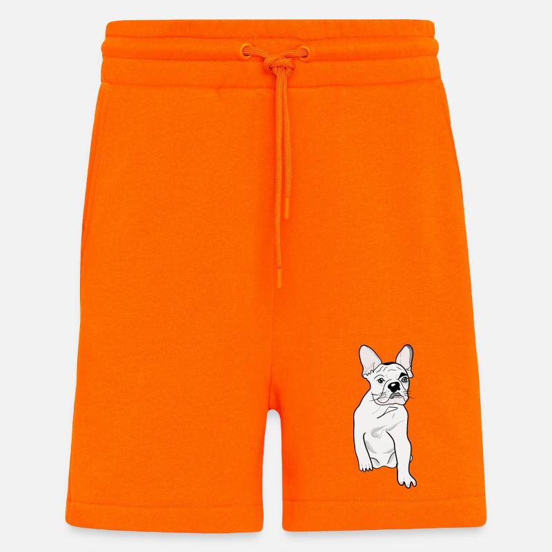 CUTE PUG - Shorts - made by SPREAD - SUNSET ORANGE