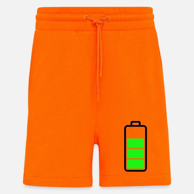 low battery - Shorts - made by SPREAD - SUNSET ORANGE
