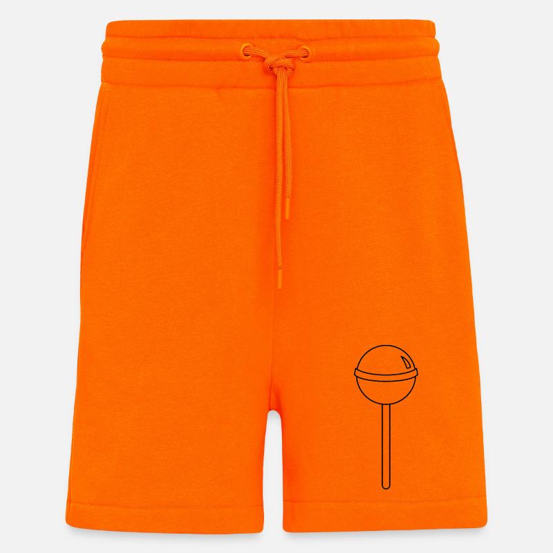 Sucette - Short bio décontracté fabriqué en UE - SUNSET ORANGE