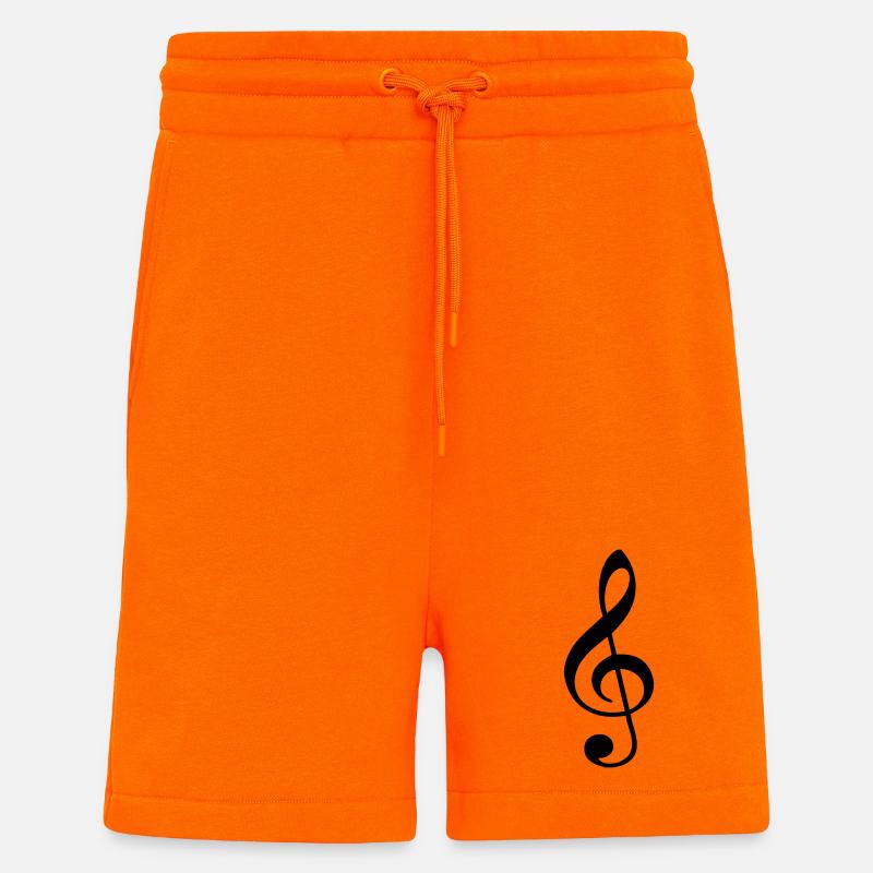 Clef - Short bio décontracté fabriqué en UE - SUNSET ORANGE