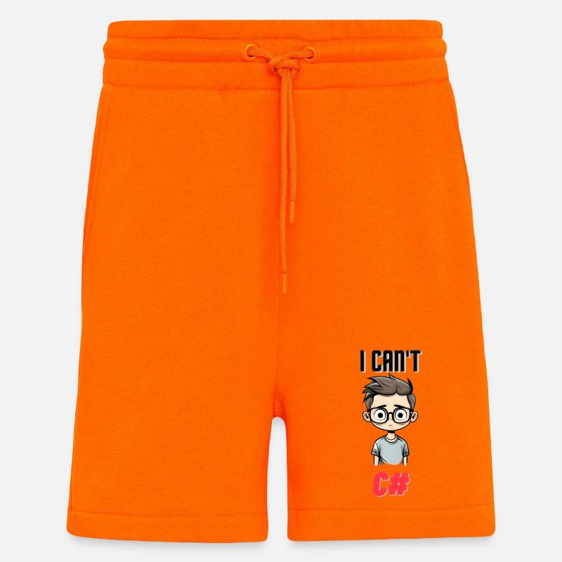 I can't C# - Shorts - made by SPREAD - SUNSET ORANGE