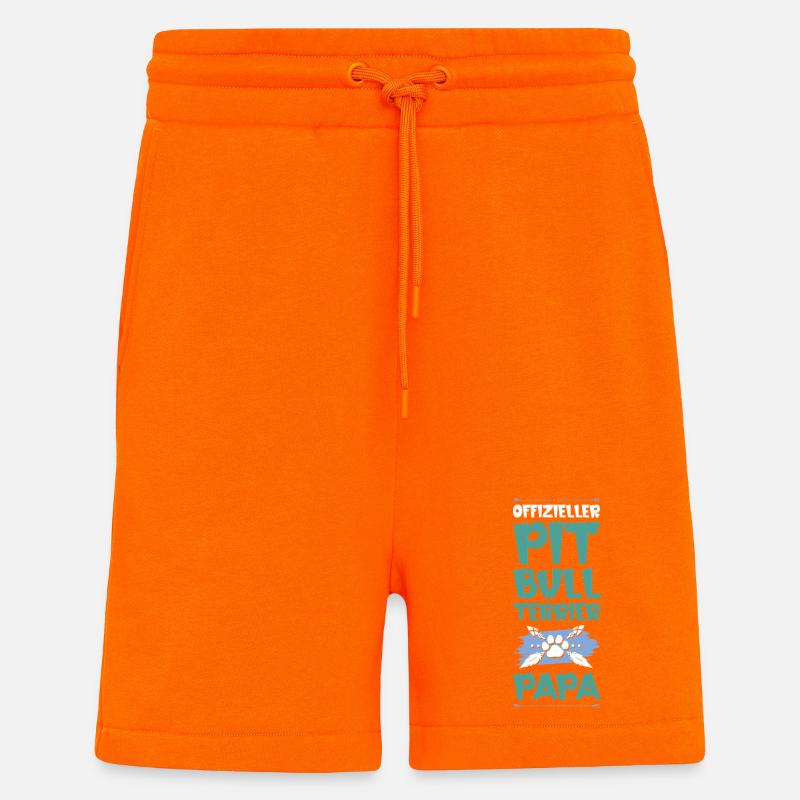 pit dog dad - Shorts - made by SPREAD - SUNSET ORANGE
