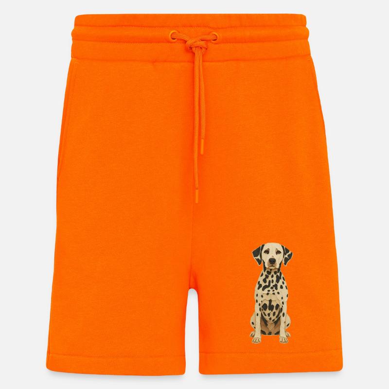 Dalmatiner Patch Art Tee - Shorts - made by SPREAD - SUNSET ORANGE