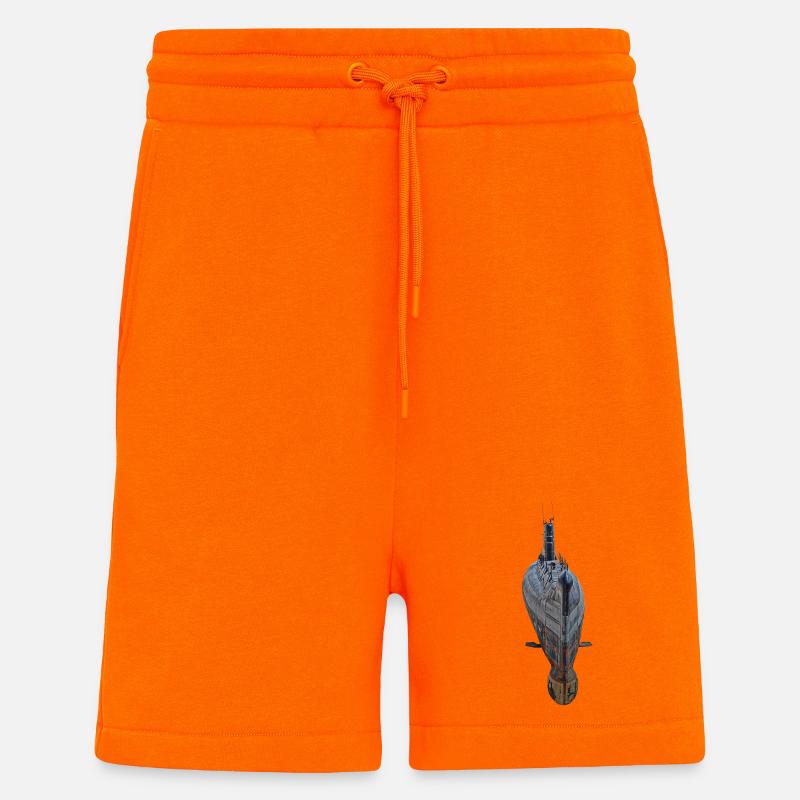 Sous-marin - Short bio décontracté fabriqué en UE - SUNSET ORANGE
