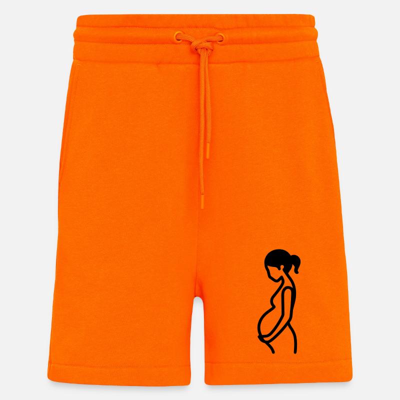 pregnant - Shorts - made by SPREAD - SUNSET ORANGE
