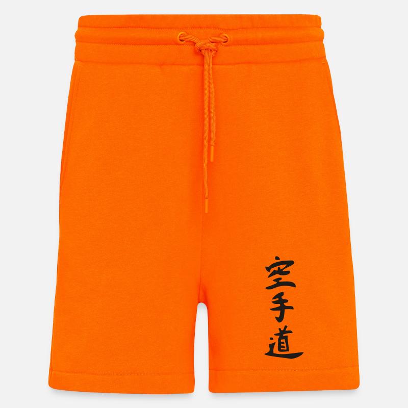 Karate - Do - Kanji - Shorts - made by SPREAD - SUNSET ORANGE