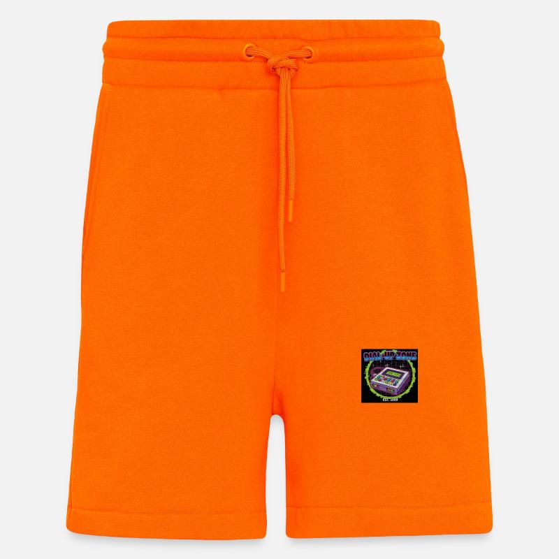 Retro Digitale Telefonzone Illustration - Shorts - made by SPREAD - SUNSET ORANGE