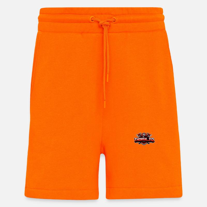 thorge_112 logo - Short bio décontracté fabriqué en UE - SUNSET ORANGE