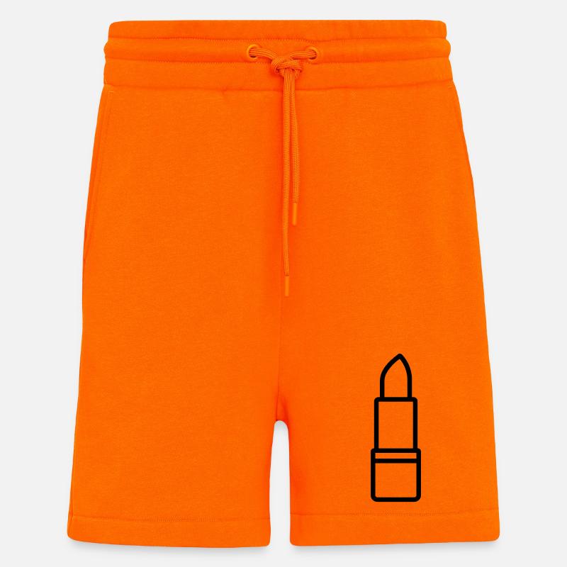 rouge à lèvres - Short bio décontracté fabriqué en UE - SUNSET ORANGE