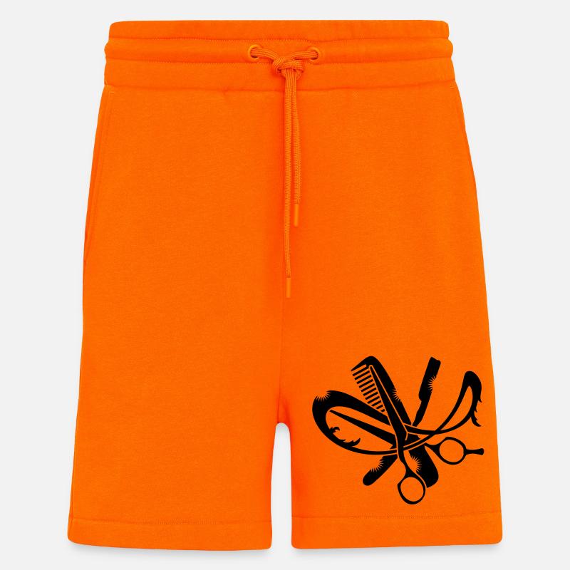 Ein Friseur Logo - Shorts - made by SPREAD - SUNSET ORANGE