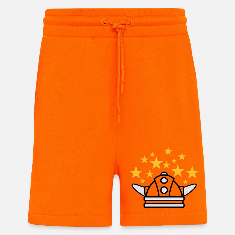 Wikinger Helm Idee - Shorts - made by SPREAD - SUNSET ORANGE