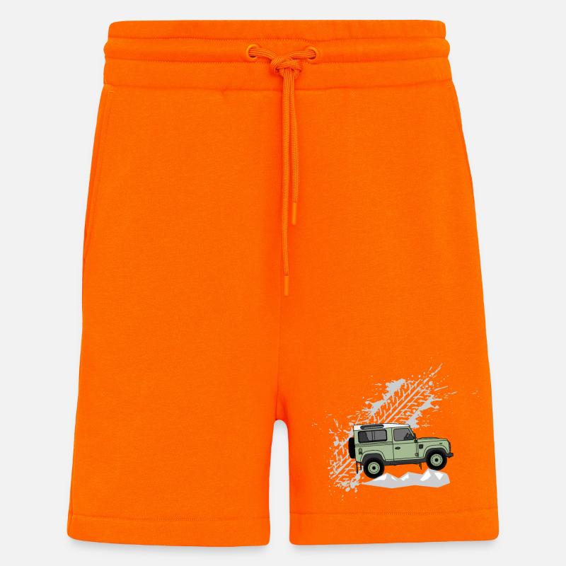 Defender 90 Splash - Short bio décontracté fabriqué en UE - SUNSET ORANGE