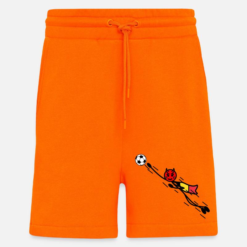 Flying Red Devil hero keeper - Shorts - made by SPREAD - SUNSET ORANGE