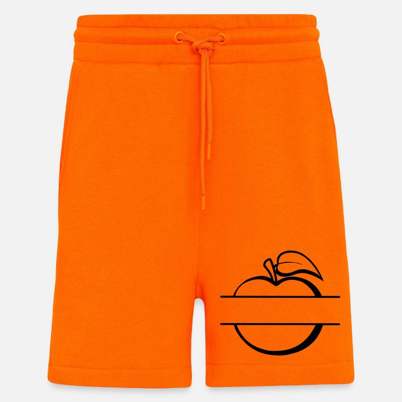 Banner Apfel Logo - Shorts - made by SPREAD - SUNSET ORANGE