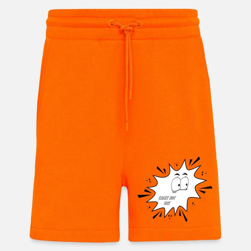 Fou Mec Chaud - Short bio décontracté fabriqué en UE - SUNSET ORANGE