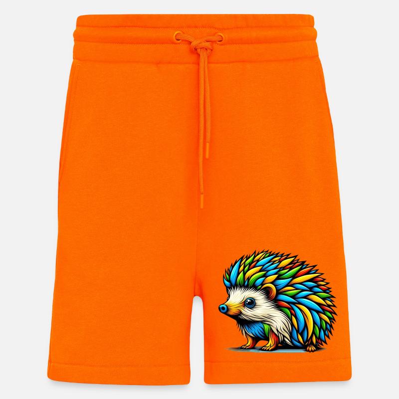 Hérisson - Short bio décontracté fabriqué en UE - SUNSET ORANGE