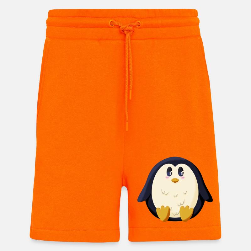 Pummeliger Pinguin - Shorts - made by SPREAD - SUNSET ORANGE
