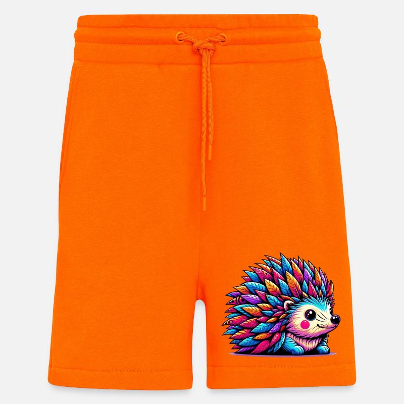 Hérisson - Short bio décontracté fabriqué en UE - SUNSET ORANGE