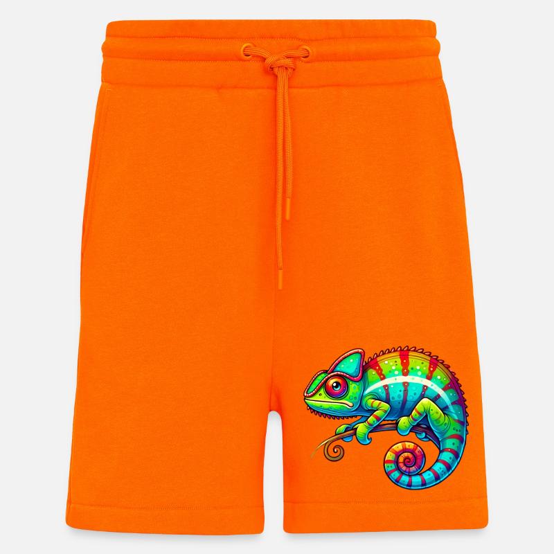 Caméléon - Short bio décontracté fabriqué en UE - SUNSET ORANGE