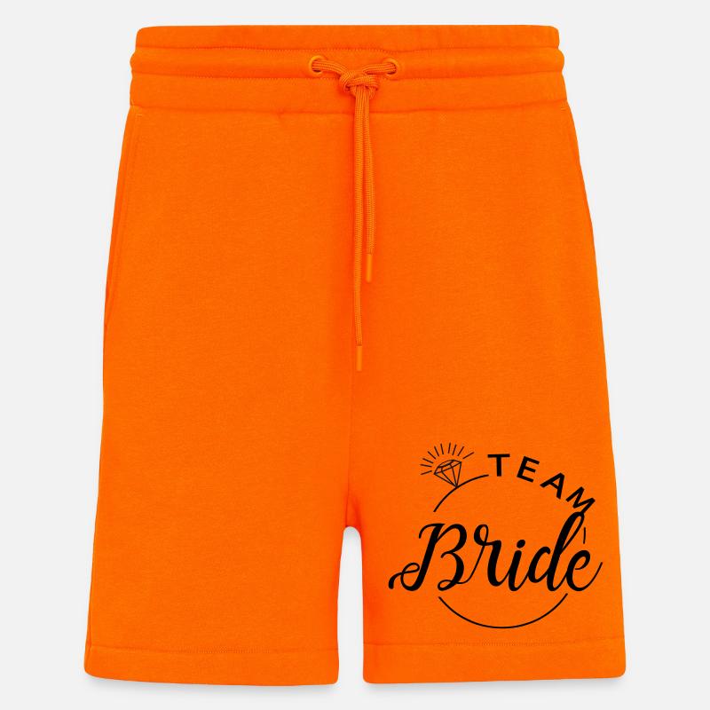 Team Bride! Personalisierbar - Shorts - made by SPREAD - SUNSET ORANGE