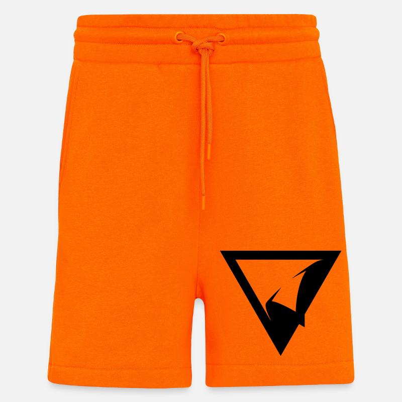 TRIANGLE PATCH - Shorts - made by SPREAD - SUNSET ORANGE