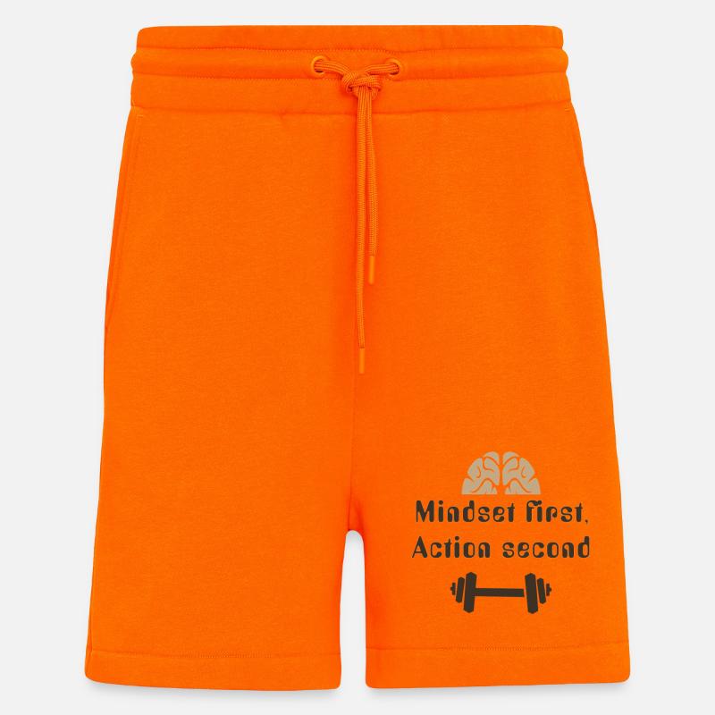 MIndsetFirstActionSecond_20250924 - Shorts - made by SPREAD - SUNSET ORANGE