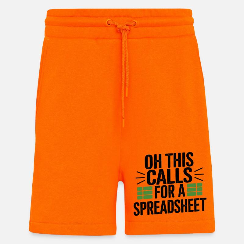 Oh that needs a table - Shorts - made by SPREAD - SUNSET ORANGE