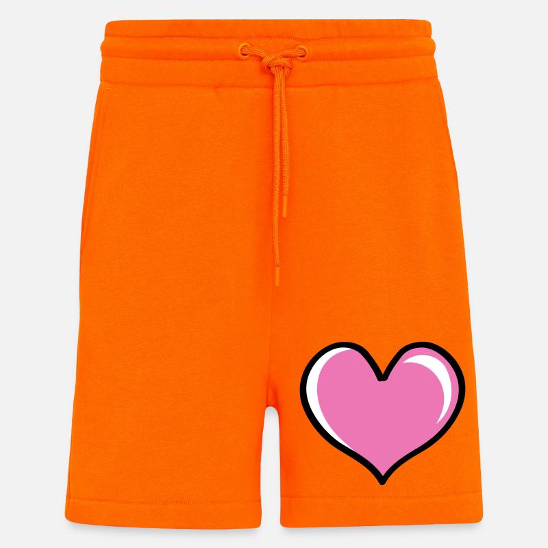 Herz Love - Shorts - made by SPREAD - SUNSET ORANGE