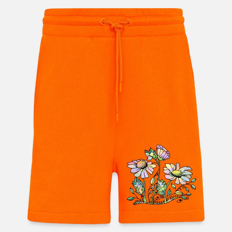 Blumen - Shorts - made by SPREAD - SUNSET ORANGE