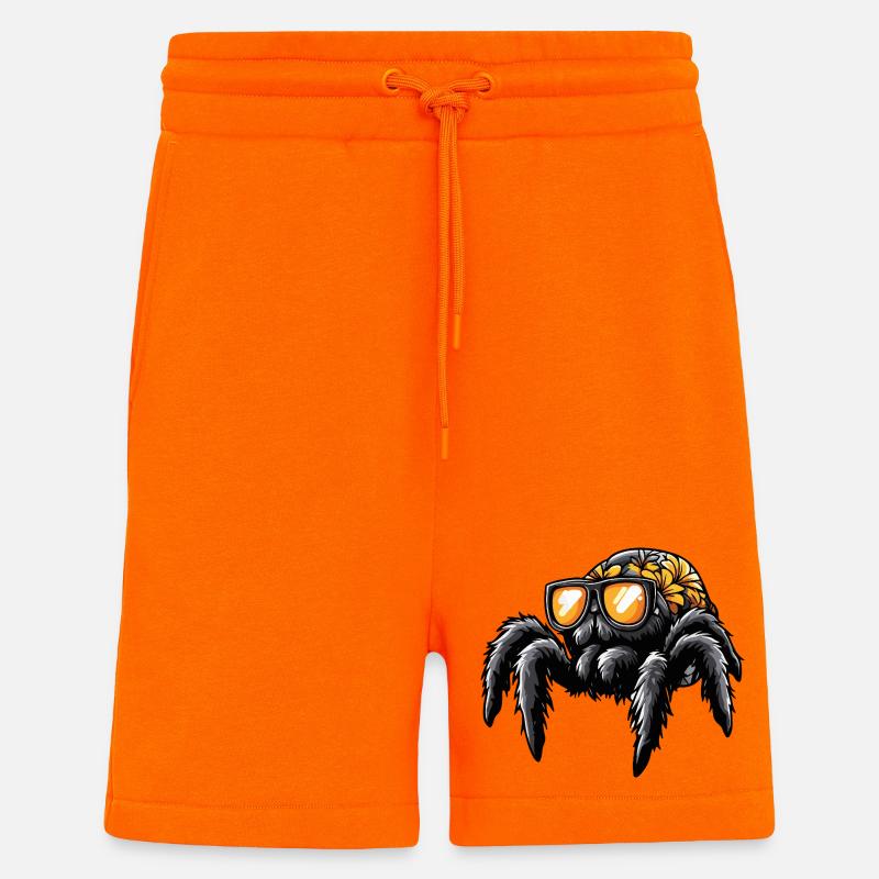 Tarantula Comic Holidays - Shorts - made by SPREAD - SUNSET ORANGE