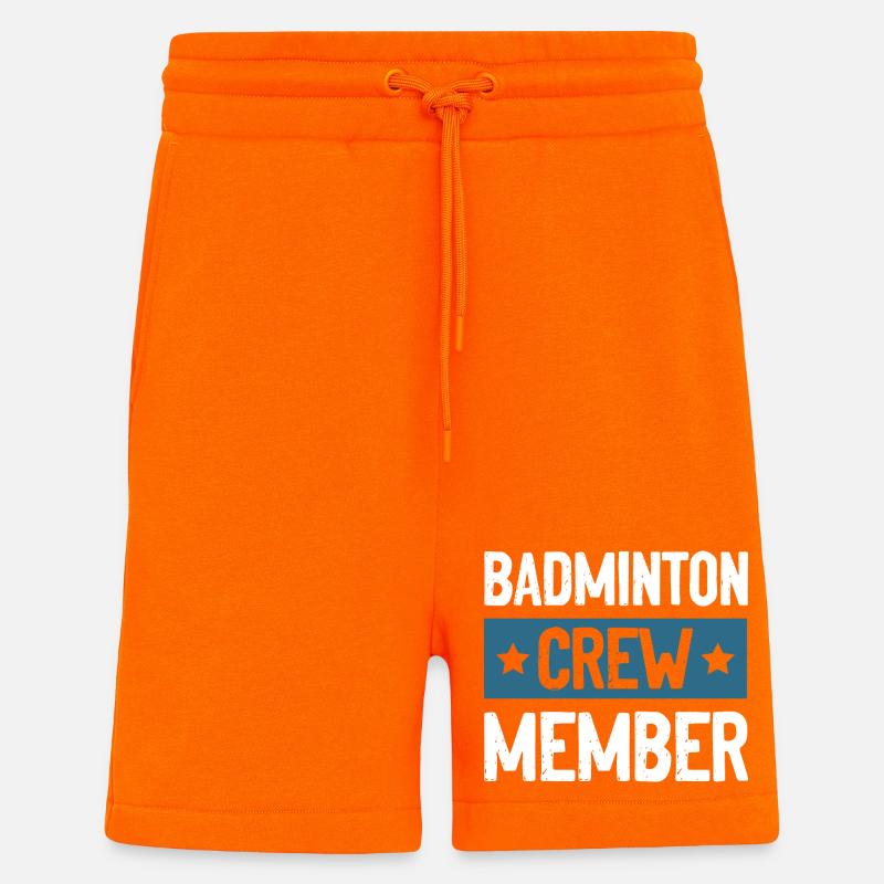 Badminton Crew - Shorts - made by SPREAD - SUNSET ORANGE