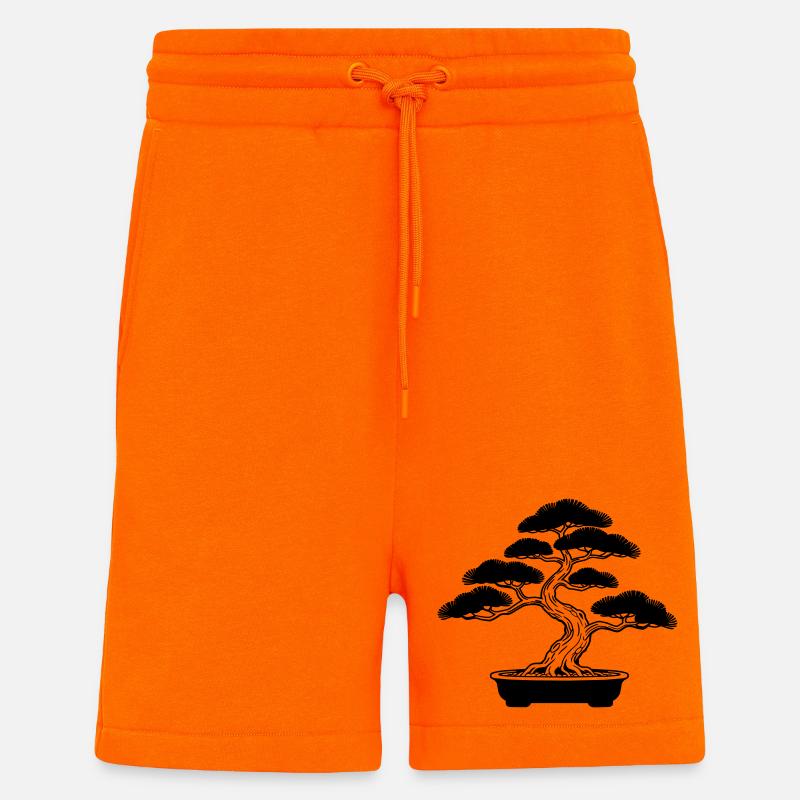Bonsaï - Short bio décontracté fabriqué en UE - SUNSET ORANGE