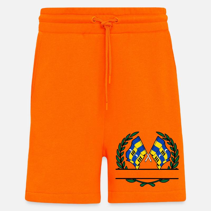 Ameland Laurel Custom – Édition Island - Short bio décontracté fabriqué en UE - SUNSET ORANGE