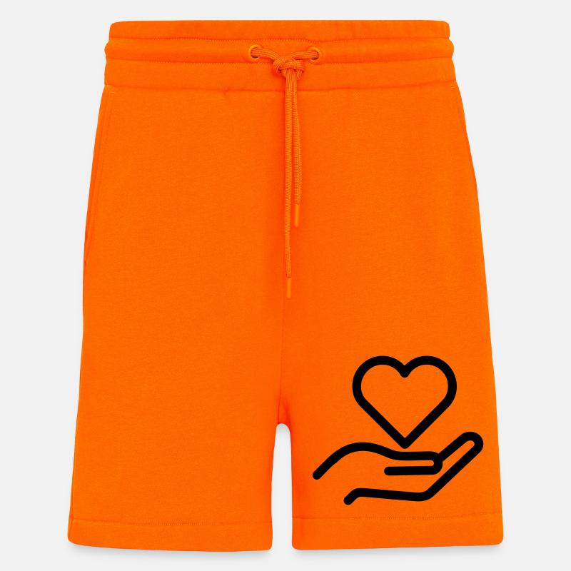Hand Herz - Shorts - made by SPREAD - SUNSET ORANGE
